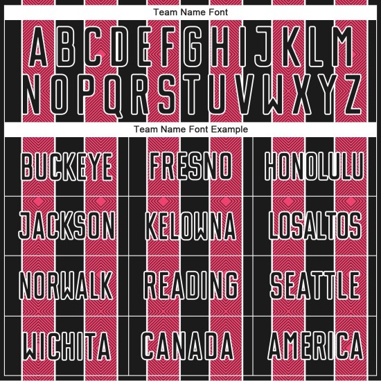 Jersey Neon Sublimation Custom Sports Pinstripe Line Soccer Uniform Black Pink-White