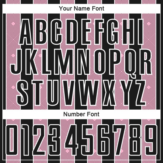 Line Sublimation Black Jersey Light Uniform Custom Pinstripe Pink-White Soccer Sports