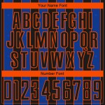 Blue-Orange Sublimation Uniform Thunder Jersey Pinstripe Sports Black Soccer Line Custom