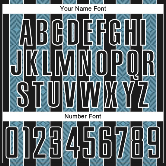 Pinstripe Line Soccer Custom Sports Uniform Sublimation Black Shadow Jersey Blue-White