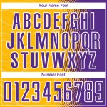 Custom Soccer Jersey Uniform Purple-White Gold Arrow Gradient Sublimation