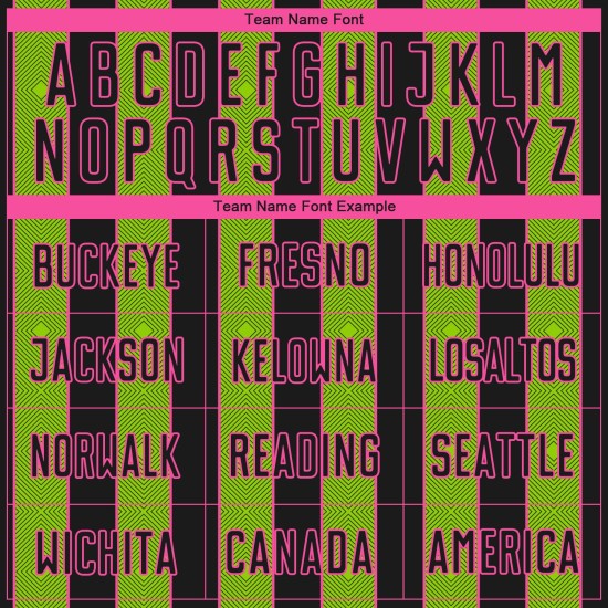 Soccer Sublimation Green-Pink Neon Pinstripe Custom Jersey Uniform Line Black Sports