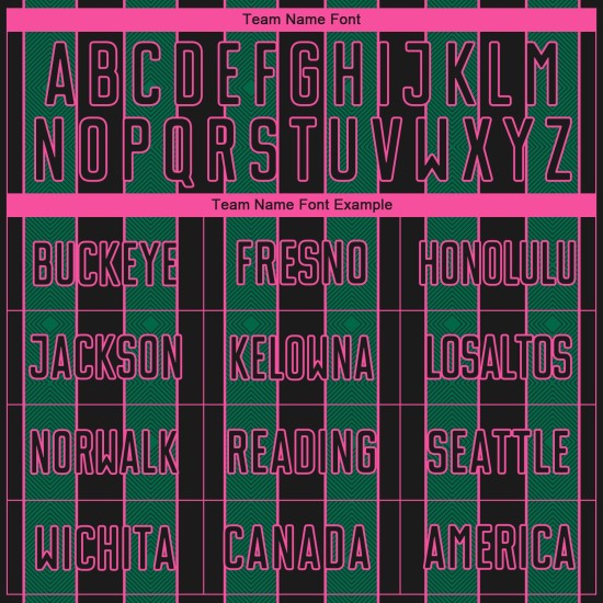 Soccer Pinstripe Kelly Uniform Sublimation Line Green-Pink Black Jersey Custom Sports