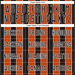 Uniform Soccer Pinstripe Jersey Orange-White Custom Line Black Sports Sublimation