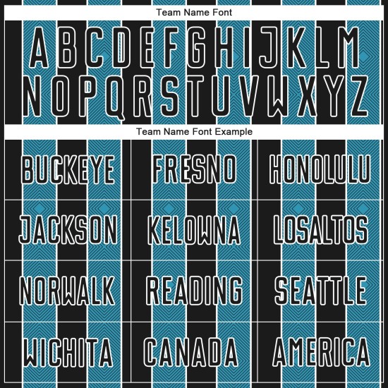 Panther Sports Sublimation Uniform Soccer Line Blue-White Pinstripe Custom Jersey Black