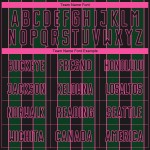 Soccer Line Black Custom Green-Pink Sports Sublimation Uniform Pinstripe Jersey