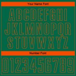 Uniform Pinstripe Orange Green Custom Soccer Jersey Kelly Sublimation Fade Fashion