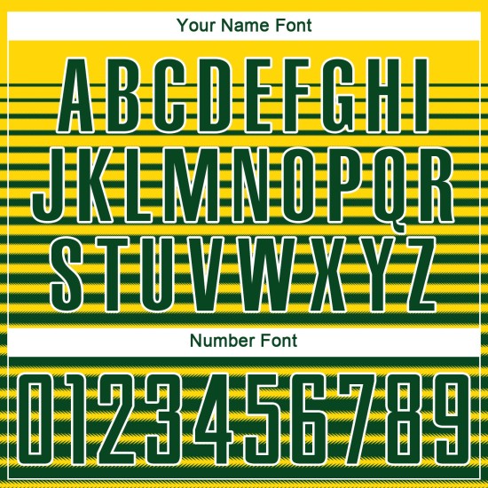 Jersey Green-White Uniform Gold Custom Soccer Sublimation