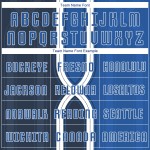 Uniform Jersey Royal-White Sublimation Soccer Custom Navy