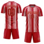 Gold Uniform Custom Sublimation Soccer Jersey Red-Old Red