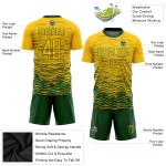 Custom Jersey Uniform Yellow Green Sublimation Soccer