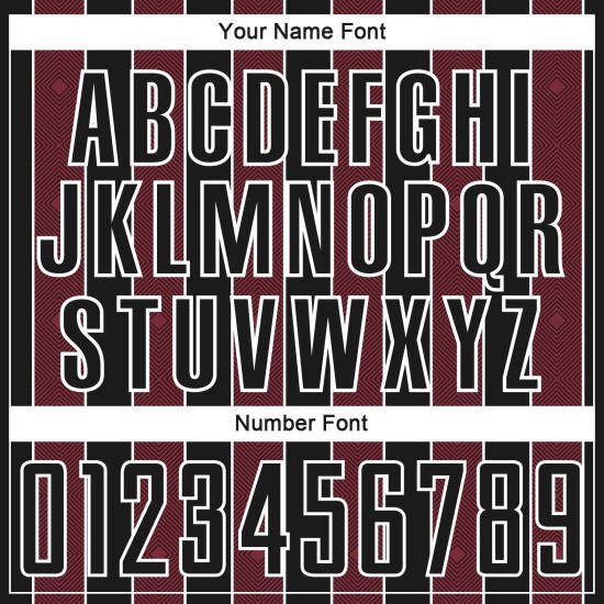 Sublimation Custom Jersey Pinstripe Line Black Soccer Burgundy-White Sports Uniform
