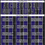Pinstripe Purple-White Soccer Sports Uniform Black Line Jersey Dark Custom Sublimation