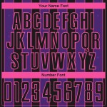 Purple-Pink Uniform Custom Sports Black Line Jersey Soccer Pinstripe Sublimation