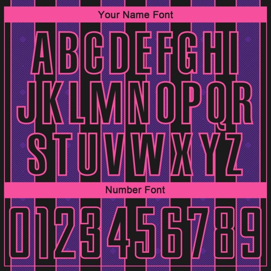 Purple-Pink Uniform Custom Sports Black Line Jersey Soccer Pinstripe Sublimation