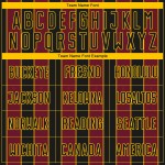 Custom Uniform Crimson-Gold Sublimation Jersey Sports Line Pinstripe Soccer Black