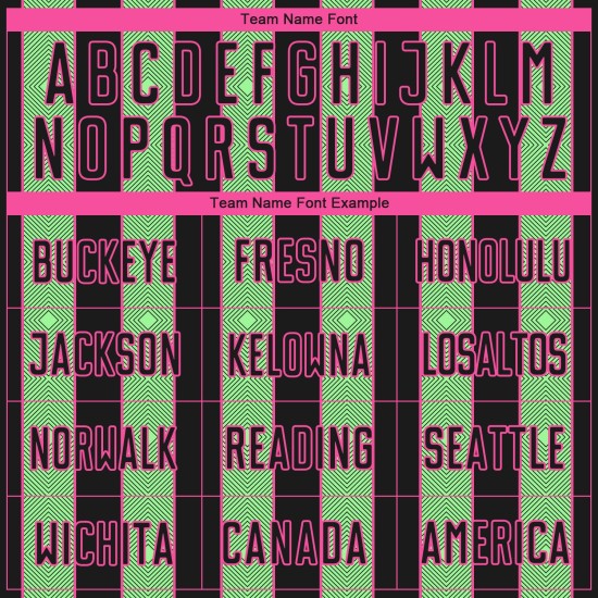 Uniform Soccer Sports Pea Sublimation Jersey Pinstripe Line Black Green-Pink Custom