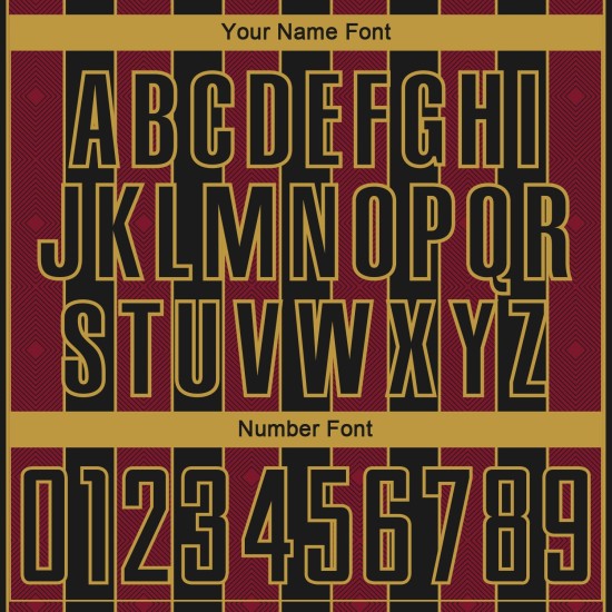 Crimson-Old Jersey Line Uniform Sports Black Custom Soccer Gold Sublimation Pinstripe