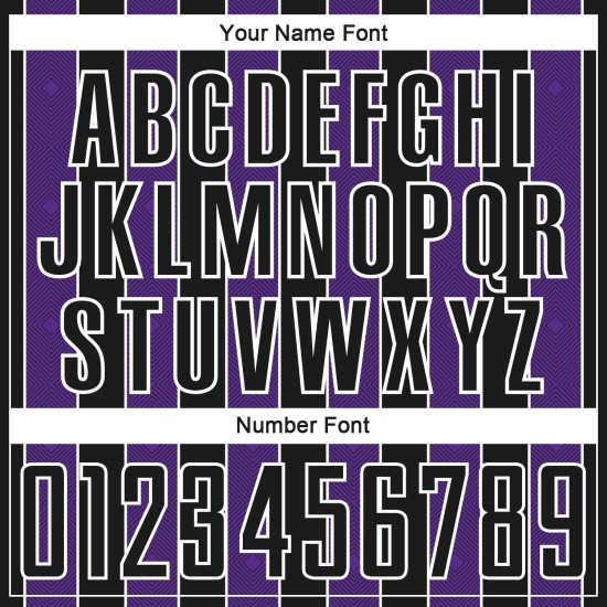 Jersey Uniform Sports Sublimation Pinstripe Line Soccer Custom Black Purple-White