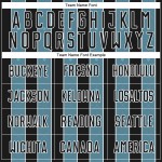 Pinstripe Line Soccer Custom Sports Uniform Sublimation Black Shadow Jersey Blue-White