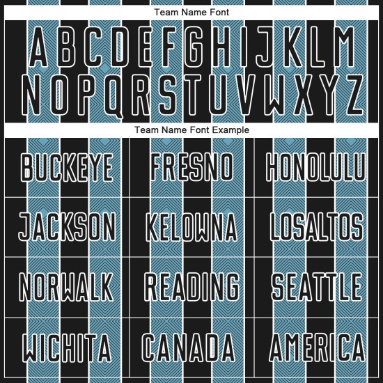 Pinstripe Line Soccer Custom Sports Uniform Sublimation Black Shadow Jersey Blue-White