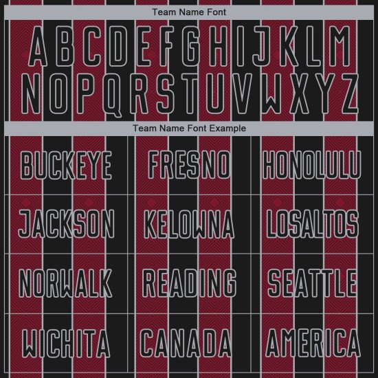 Custom Pinstripe Soccer Uniform Jersey Black Crimson-Gray Line Sports Sublimation