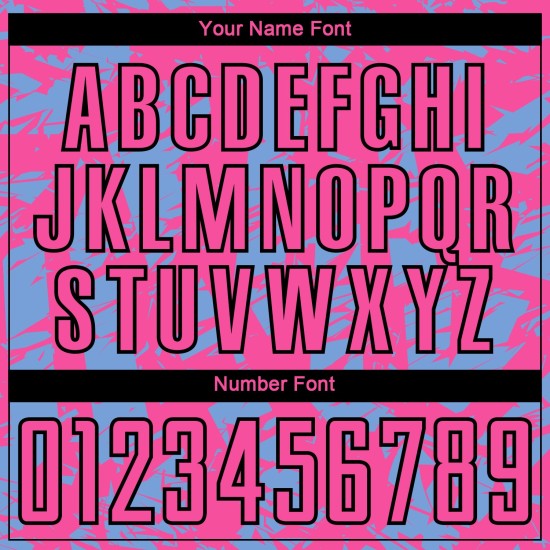 Irregular Soccer Custom Light Shapes Sublimation Blue Uniform Jersey Pink-White