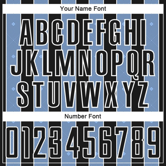 Uniform Custom Soccer Jersey Line Black Pinstripe Sports Light Sublimation Blue-White