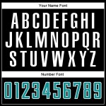 Black Sublimation Uniform Jersey Teal-White Soccer Fashion Split Custom