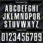 Sublimation White-Kelly Green Soccer Jersey Uniform Custom Black