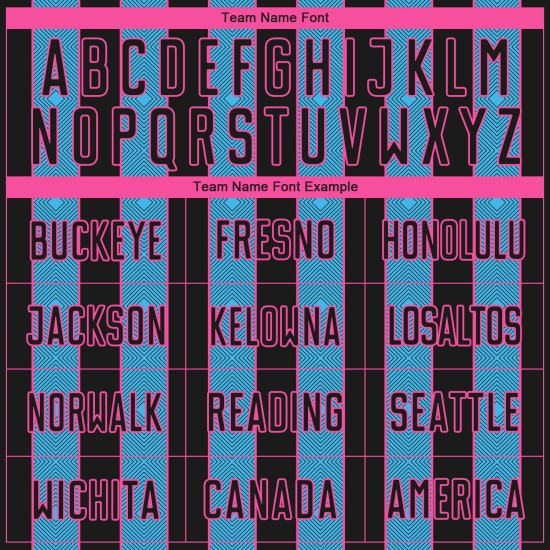 Black Blue-Pink Line Sky Custom Sublimation Pinstripe Soccer Uniform Sports Jersey