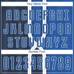 Uniform Jersey Royal-White Sublimation Soccer Custom Navy