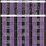 Soccer Medium Jersey Line Custom Uniform Sports Purple-White Black Pinstripe Sublimation