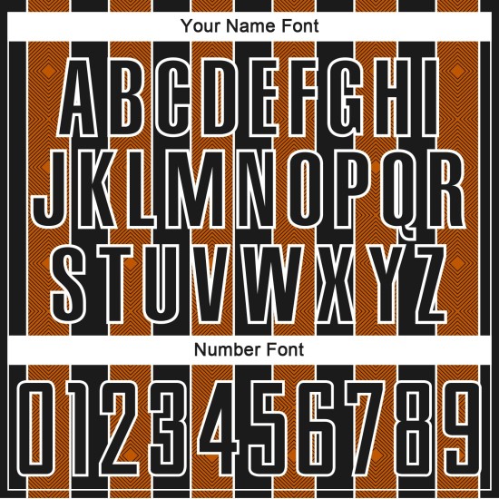 Custom Uniform Soccer Jersey Texas Pinstripe Sports Orange-White Line Black Sublimation
