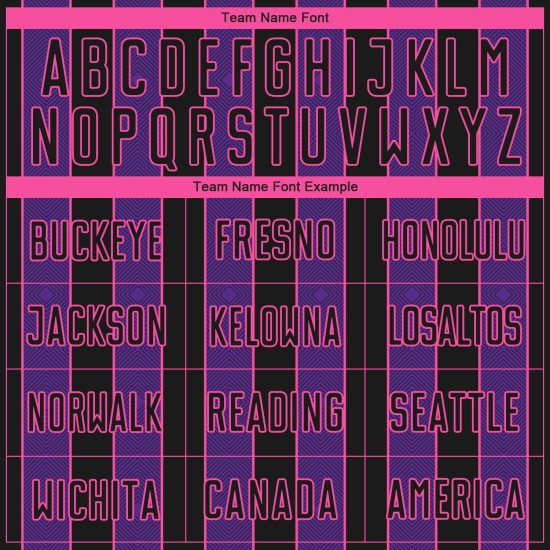 Purple-Pink Uniform Custom Sports Black Line Jersey Soccer Pinstripe Sublimation