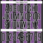 Soccer Medium Jersey Line Custom Uniform Sports Purple-White Black Pinstripe Sublimation