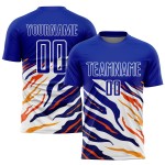 Royal Sublimation Yellow-Red Jersey Custom Soccer Uniform