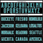 Black Sublimation Uniform Jersey Teal-White Soccer Fashion Split Custom