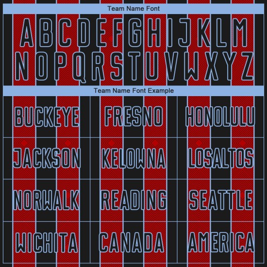 Black Sublimation Jersey Soccer Pinstripe Uniform Line Sports Red-Light Custom Blue