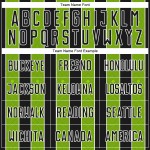 Line Uniform Green-White Custom Jersey Black Pinstripe Soccer Sublimation Neon Sports