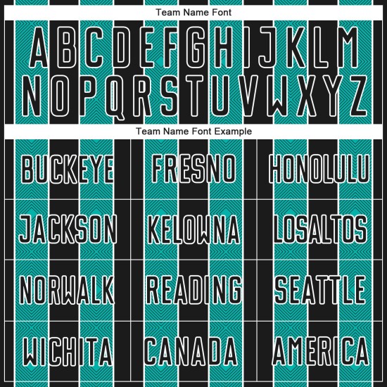 Jersey Soccer Pinstripe Aqua-White Black Sports Custom Sublimation Line Uniform