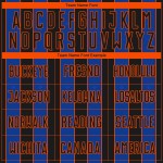 Blue-Orange Sublimation Uniform Thunder Jersey Pinstripe Sports Black Soccer Line Custom