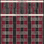 Pinstripe Uniform Crimson-Cream Line Black Sports Jersey Soccer Sublimation Custom