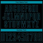 Soccer Jersey Pinstripe Sublimation Black Fashion Custom Teal Fade Uniform